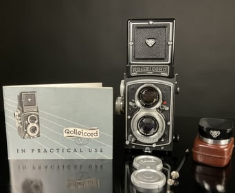 Rolleicord f/3.5 TLR Camera Manual & Accessories
