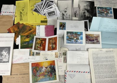 Art Ephemera Margotton etc. Signatures Etc
