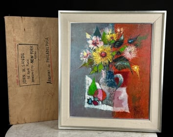 Rene Margotton (French 1915-2009) Oil Painting MCM