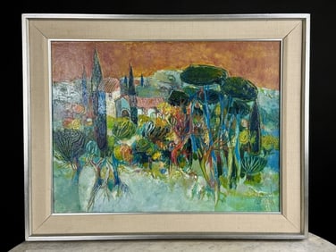 Rene Margotton (French 1915-2009) Oil Painting MCM