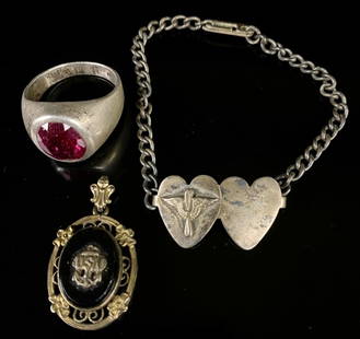 Sterling Air Corp Etc. WW2 Lot: Nice Collection, Ring Marked sterling size 10