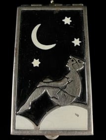 Art Deco Man On The Moon Compact
