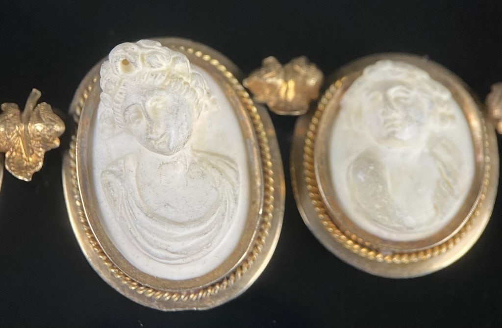 Gold Victorian Cameo Necklace (1 of 8)