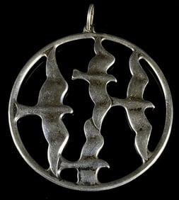 MCM Towle Sterling Birds In Flight Brooch