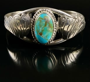 Navajo Turquoise Cuff Bracelet
