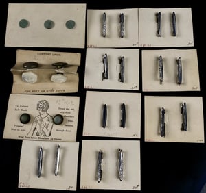 N.O.S Fasteners Cuff Link & Bar Pin Lot