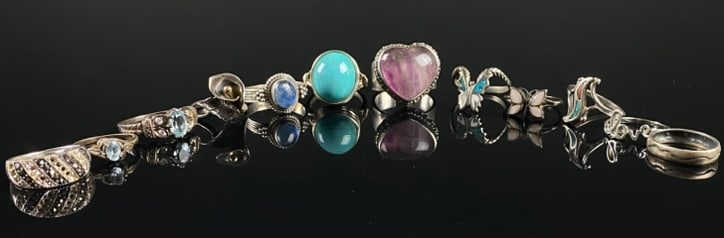 12 Sterling Silver Ring Lot (1 of 19)