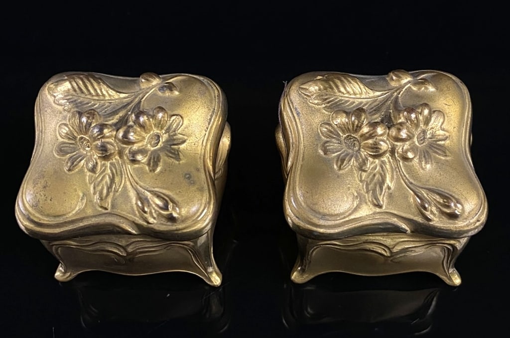 Lesser & Lesser Ring Presentation Boxes: N.O.S from Lesser and Lesser Jewelers c. 1910