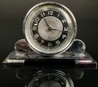 Art Deco Luxe Clock Waterbury Conn.