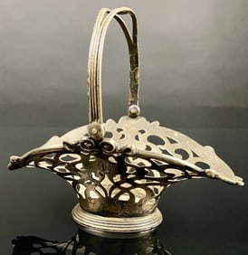 Unger Bros NJ Sterling Silver Reticulated Basket