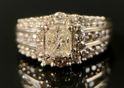 14K Diamond Cocktail Ring