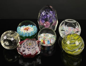 Millifori, Latticino, & Shaped Paperweights