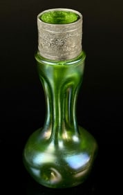 c.1900 Loetz Iridescent Art Nouveau Glass Vase