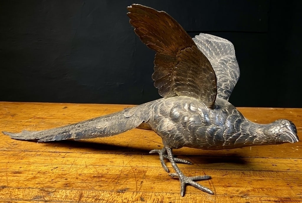 .800 Hanau Silver Pheasant  Large Centerpiece (1 of 9)