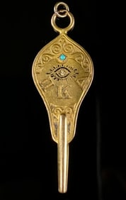 10K Masonic Heidelberg Eye Diamond Key