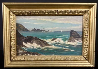 Hendricks A. Hallet Seascape Painting (1847-1921)