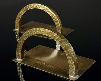 Roycroft Hammered Copper Book Ends