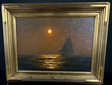 Warren W. Sheppard Sailing Painting (1858-1937)