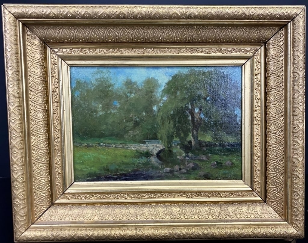 Charle's H. Woodbury Bridge Painting (1864-1940) (1 of 7)