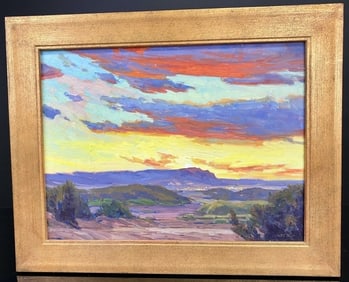 The Lights Of Chinle Arizona Lynde Painting