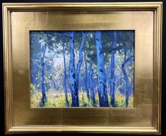 White Birch Trees Oil Painting Taylo Lynde
