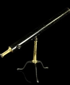 19th Century Abraham & Co. Brass Telescope