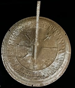 1800's Antique Breck Boston Mass. Cast Sun Dial