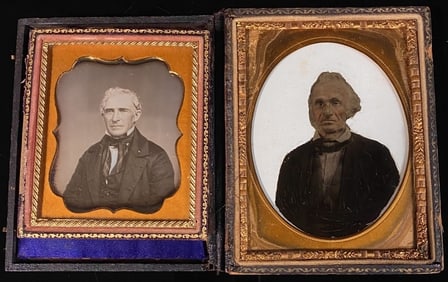 Daguerreotype & Odd Ambrotype Hand Painted on Glas