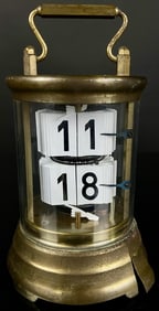 Horolovar Flip Plato Flip Carriage Clock