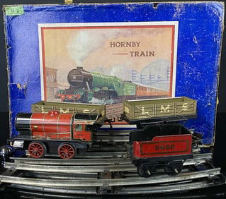 1930's Hornby Clock Work Toy Train