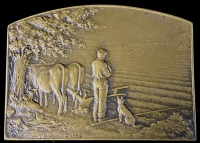 c.1900 G. Dupre Pasture Farm Pastor Bronze Medal