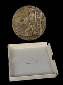 1913 Medallic Art Co. V.D. Brenner Chivalry Bronze