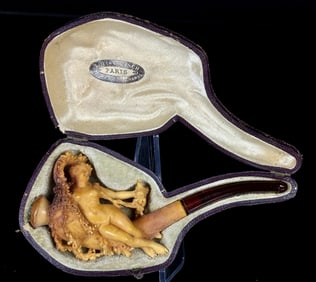 Victorian Figural Meerschaum Nude Woman Pipe