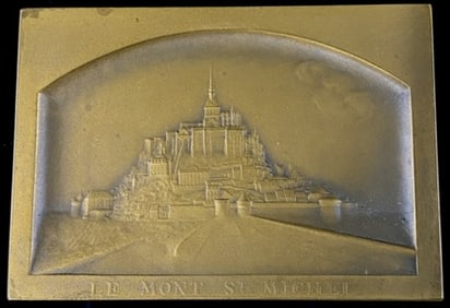 1918 Le. Mont St. Michel Normandy Bronze Medal