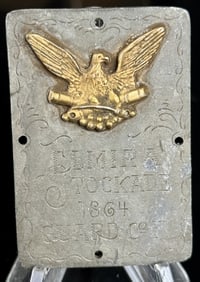 1864 Elmira Stockade Guard CO. F Civil War Plaque