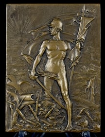 G. Prud'Homme WW1 1917 La France A. Verdun Bronze