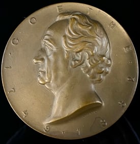 A. Hartig Goethe 1749-1832 Bronze