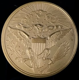 Barber Patriotic Masonic Bronze 3"