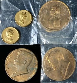 Assorted Bronze Coins Kennedy Presidents Etc.