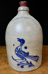 W. Roberts Binghamton NY Duck Crock *Repaired