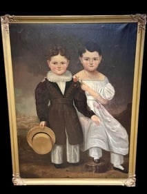 1800s Primitiv Portrait Francis Bicknell Carpenter