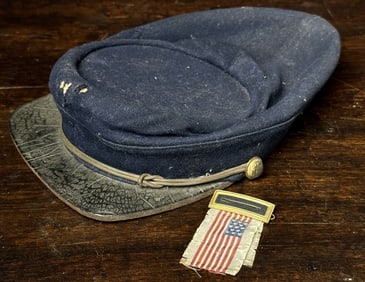 Civil War Sons of Veterans Hat and G.A.R Badge