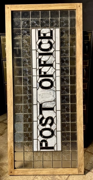 c.1900 Large Post Office Stained Glass Window (1 of 9)
