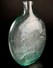 c.1850 Summer Winter Flask Bottle