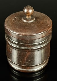 1800's Primitive Turned Sugar Bucket