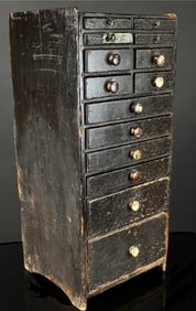 1800's Multi Drawer Watchmakers Cabinet