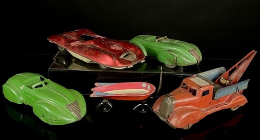 1930's Air Flow Art Deco Toy Car Lot Structo Etc
