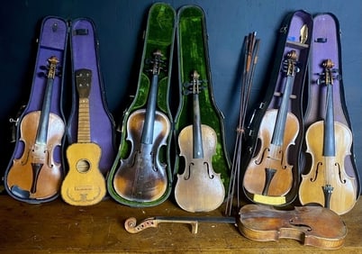 Antique Estate Luthier Violin Lot 2