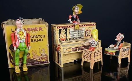 1940's Unique Art Lil" Abner Band Toy W/ Orig Box!
