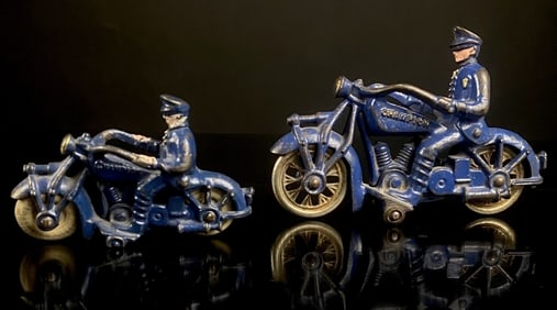 1920's Hubley Champion Motorcycle Toys Lot